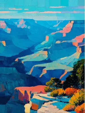 KIT 2 QUADROS DECORATIVOS - grand canyon